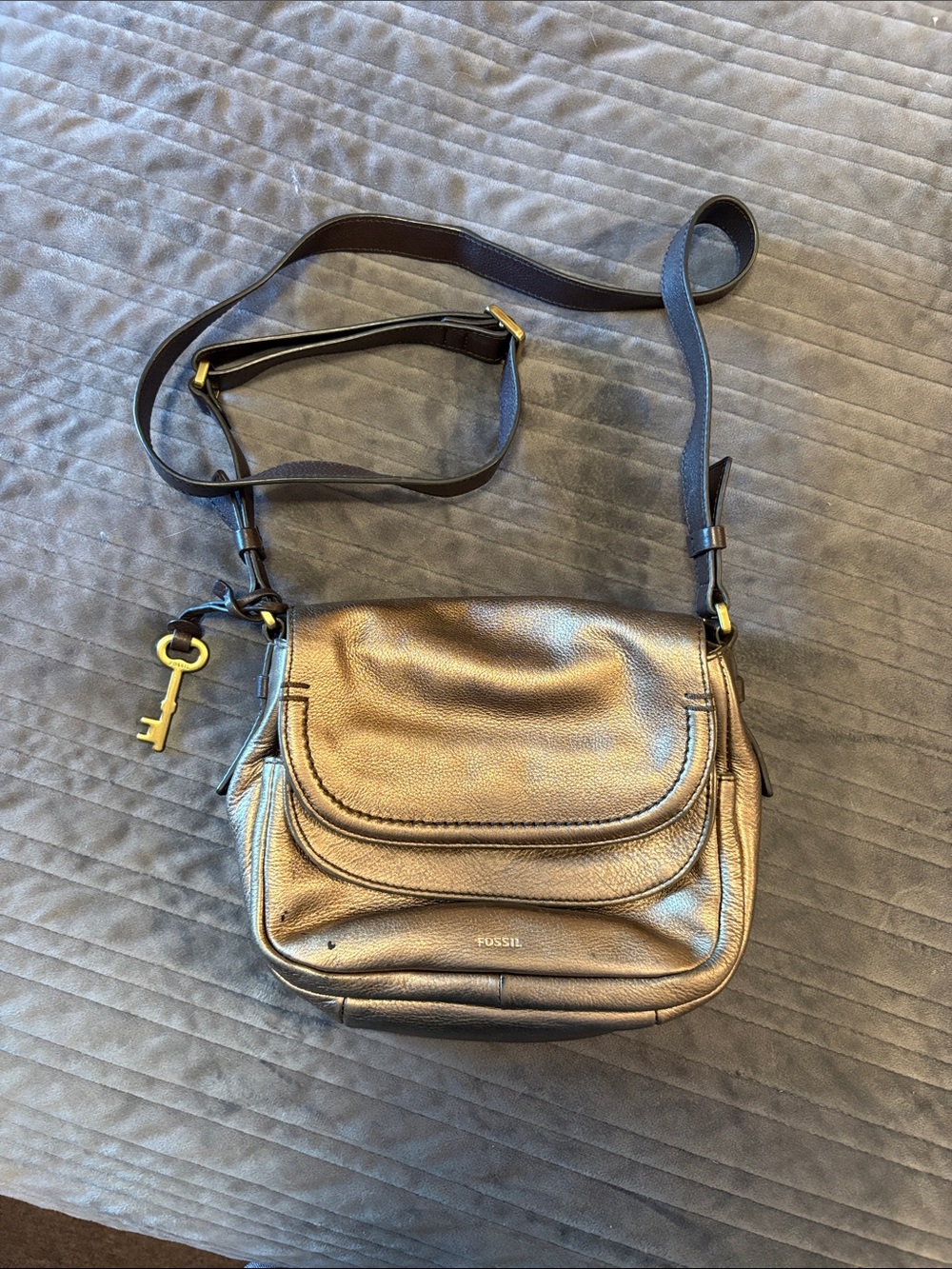 Fossil Peyton small double flap crossbody
